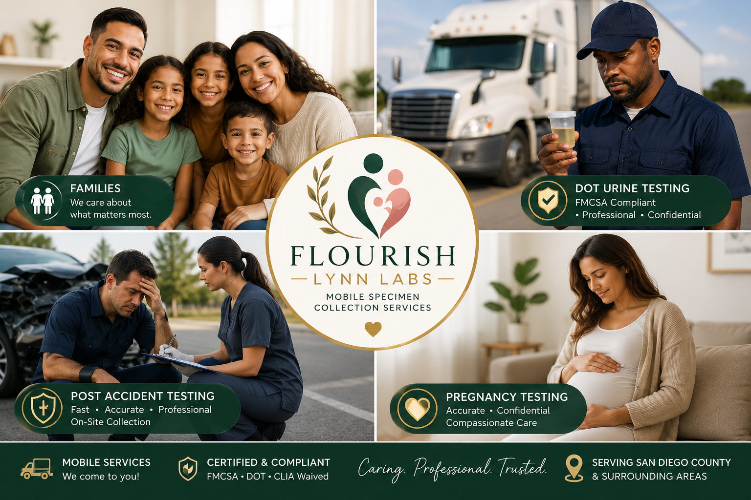 Flourish Lynn Labs Mobile DNA and DOT Testing Services